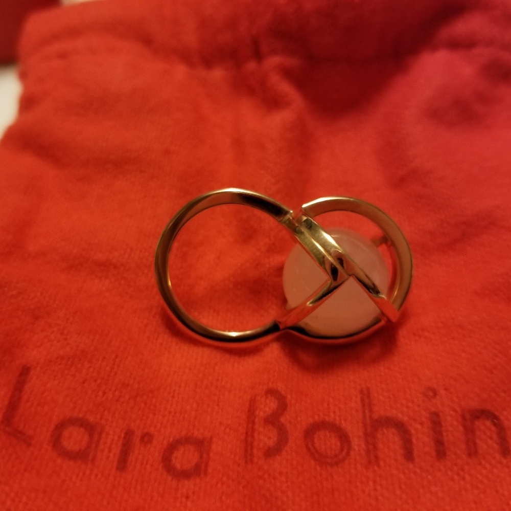 Lara Bohinc Planetaria Rose Quartz Rose Gold Ring